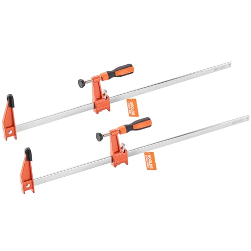 VEVOR Stangenklemmen für Holzbearbeitung 2 Stk. 60,96 cm Öffnung, feststellbare F-Klemme mit 272 kg Belastungsgrenze, 63,5 mm Tiefe, Gusseisen & Kohlenstoffstahl, einfach zu bedienen VEVOR Stangenklemmen für Holzbearbeitung 2 Stk. 60,96 cm Öffnung, feststellbare F-Klemme mit 272 kg Belastungsgrenze, 63,5 mm Tiefe, Gusseisen & Kohlenstoffstahl, einfach zu bedienen von VEVOR
