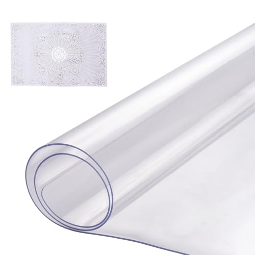 VEVOR Tischdecke, Tischschutz, rechteckige PVC-Schreibtischunterlage, 355,6 x 609,6 mm wasserdichte Tischschutzfolie Schreibtischunterlage, Tischdecke, für Büro, Kommode, Esszimmertisch, 1,5 mm Dicke VEVOR Tischdecke, Tischschutz, rechteckige PVC-Schreibtischunterlage, 355,6 x 609,6 mm wasserdichte Tischschutzfolie Schreibtischunterlage, Tischdecke, für Büro, Kommode, Esszimmertisch, 1,5 mm Dicke von VEVOR