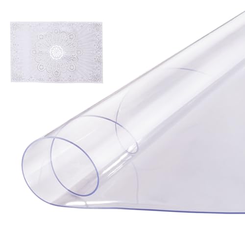 VEVOR Tischdecke, Tischschutz, runde PVC-Schreibtischunterlage, 1219 x 1219 mm wasserdichte Tischschutzfolie Schreibtischunterlage, Tischdecke, für Büro, Kommode, Esszimmertisch, 2 mm Dicke VEVOR Tischdecke, Tischschutz, runde PVC-Schreibtischunterlage, 1219 x 1219 mm wasserdichte Tischschutzfolie Schreibtischunterlage, Tischdecke, für Büro, Kommode, Esszimmertisch, 2 mm Dicke von VEVOR