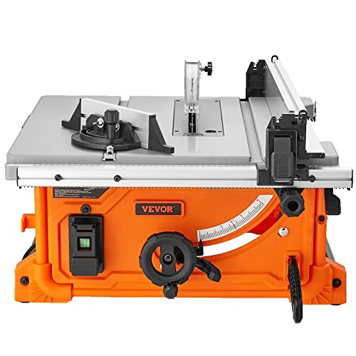 VEVOR Tischkreissäge 4400U/min, Tischsäge 1800W, 85mm bei 90° Querschnitt / 60mm bei 45° Schrägschnitt, Winkelanschlag -60˚/60˚, Ideal für Schneiden von Holz und DIY-Holzbearbeitungsprojekte VEVOR Tischkreissäge 4400U/min, Tischsäge 1800W, 85mm bei 90° Querschnitt / 60mm bei 45° Schrägschnitt, Winkelanschlag -60˚/60˚, Ideal für Schneiden von Holz und DIY-Holzbearbeitungsprojekte von VEVOR