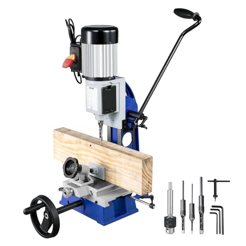 VEVOR Tischstemmmaschine, 1/2 PS, 1400 U/min, Tischbohrmaschine mit beweglicher Werkbank, Hohlstemmmaschine, zum Bohren von runden, quadratischen oder speziellen quadratischen Löchern in Holz VEVOR Tischstemmmaschine, 1/2 PS, 1400 U/min, Tischbohrmaschine mit beweglicher Werkbank, Hohlstemmmaschine, zum Bohren von runden, quadratischen oder speziellen quadratischen Löchern in Holz von VEVOR