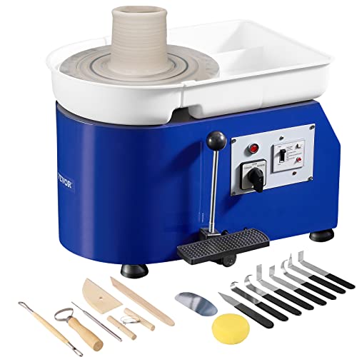 VEVOR Töpferscheibe Keramik Rad Maschine 350 W, Elektrische Töpferscheibe Maschine 28 cm 300 U/min Töpferscheibenmaschine, mit Pedal & Schürze Formmaschine, Geeignet für Anfänger, Enthusiasten usw. VEVOR Töpferscheibe Keramik Rad Maschine 350 W, Elektrische Töpferscheibe Maschine 28 cm 300 U/min Töpferscheibenmaschine, mit Pedal & Schürze Formmaschine, Geeignet für Anfänger, Enthusiasten usw. von VEVOR