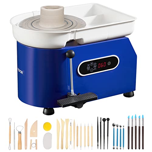 VEVOR Töpferscheibe Keramik Rad Maschine 450 W, Elektrische Töpferscheibe Maschine 28 cm 300 U/min Töpferscheibenmaschine, mit Pedal & Schürze Formmaschine, Geeignet für Anfänger, Enthusiasten VEVOR Töpferscheibe Keramik Rad Maschine 450 W, Elektrische Töpferscheibe Maschine 28 cm 300 U/min Töpferscheibenmaschine, mit Pedal & Schürze Formmaschine, Geeignet für Anfänger, Enthusiasten von VEVOR