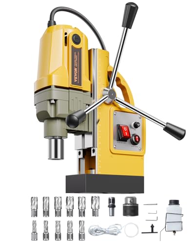 VEVOR Tragbare elektrische Säulenbohrmaschine, 1400 W Motor, 40 mm Bohrdurchmesser, mit 11 Bohrspitzen für Kernbohrung, Geschwindigkeit von 800 U/min, Metallbohrmaschine VEVOR Tragbare elektrische Säulenbohrmaschine, 1400 W Motor, 40 mm Bohrdurchmesser, mit 11 Bohrspitzen für Kernbohrung, Geschwindigkeit von 800 U/min, Metallbohrmaschine von VEVOR