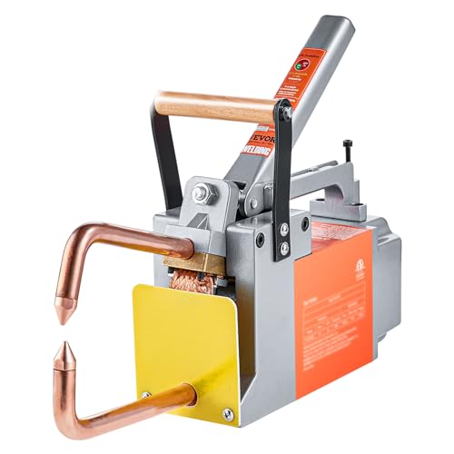 VEVOR Tragbares Punktschweißgerät, 1/8 Zoll dickes Punktschweißer mit 1,5 kVA Eingangskapazität, Schweißspitzenpistole, Metallblech-Punktschweißgerät für Kohlenstoffstahl, Edelstahl, Aluminiumblech VEVOR Tragbares Punktschweißgerät, 1/8 Zoll dickes Punktschweißer mit 1,5 kVA Eingangskapazität, Schweißspitzenpistole, Metallblech-Punktschweißgerät für Kohlenstoffstahl, Edelstahl, Aluminiumblech von VEVOR
