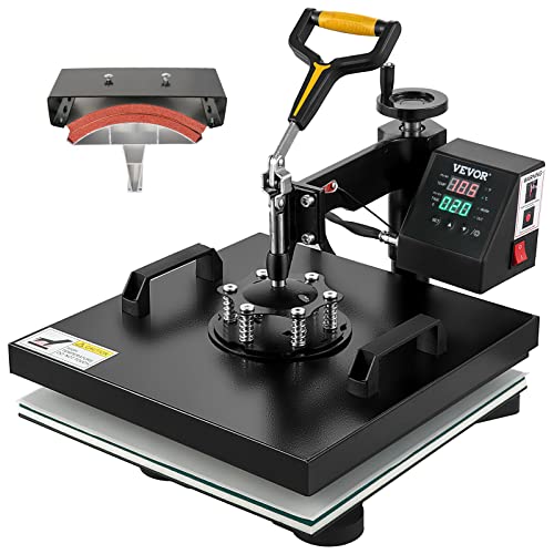 VEVOR Transferpresse 38 x 38 cm, Wärmepresse 220 V, Transferpresse 1200 W, Textilpresse 14 x 7,6 cm, Hemdenpresse Max. 250 °C, Sublimationspresse, Hobby T-Shirt Presse VEVOR Transferpresse 38 x 38 cm, Wärmepresse 220 V, Transferpresse 1200 W, Textilpresse 14 x 7,6 cm, Hemdenpresse Max. 250 °C, Sublimationspresse, Hobby T-Shirt Presse von VEVOR