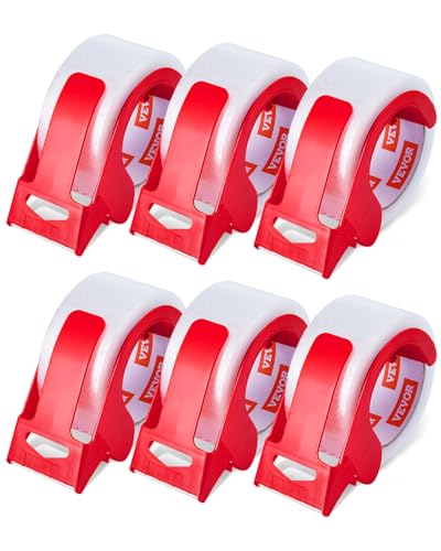 VEVOR Transparentes Packband, 76,2 mm Kern, 6er-Set 47,8 mm x 59,436 m Paketklebeband mit Spender, 0,068 mm Hochleistungs-Klebeband Ideal für Umzüge, Lagerung und Verpackung, Versand und Postversand VEVOR Transparentes Packband, 76,2 mm Kern, 6er-Set 47,8 mm x 59,436 m Paketklebeband mit Spender, 0,068 mm Hochleistungs-Klebeband Ideal für Umzüge, Lagerung und Verpackung, Versand und Postversand von VEVOR