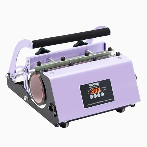 VEVOR Tumbler-Hitzepresse Transferpresse, 325-887 ml, Tumblerpresse mit Sublimationspapier, Klebeband und Handschuhen, Temperatur- und Zeiteinstellung, für Sublimationsbecher, Tassen, Becher, Lila VEVOR Tumbler-Hitzepresse Transferpresse, 325-887 ml, Tumblerpresse mit Sublimationspapier, Klebeband und Handschuhen, Temperatur- und Zeiteinstellung, für Sublimationsbecher, Tassen, Becher, Lila von VEVOR