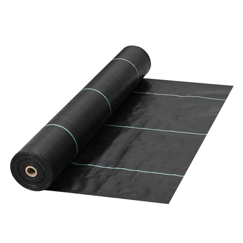 VEVOR Unkrautvlies, 0.16 kg Gartenvlies, 0,9 x 91,4 m Abdeckmatte, Robustes gewebtes Graskontroll-Geotextil Unkrautgewebe Unkrautfolie Unkrautfolie für Garten, Terrasse, Schwarz VEVOR Unkrautvlies, 0.16 kg Gartenvlies, 0,9 x 91,4 m Abdeckmatte, Robustes gewebtes Graskontroll-Geotextil Unkrautgewebe Unkrautfolie Unkrautfolie für Garten, Terrasse, Schwarz von VEVOR