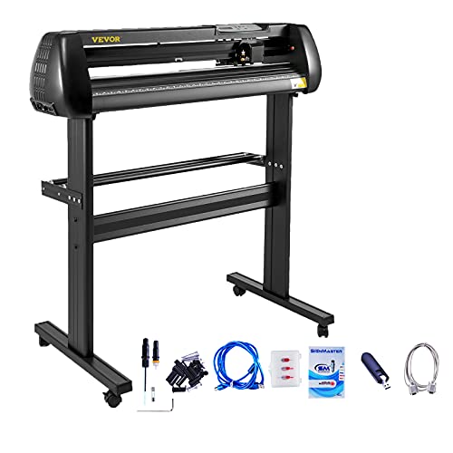VEVOR Vinyl Schneidegerät, Vinyl Plottermaschine 870 cm Papierzufuhr Vinyl Plotter mit Bodenständer, Schneideplotter Maschine Einstellbare Geschwindigkeit SignMaster Software für Schilderherstellung VEVOR Vinyl Schneidegerät, Vinyl Plottermaschine 870 cm Papierzufuhr Vinyl Plotter mit Bodenständer, Schneideplotter Maschine Einstellbare Geschwindigkeit SignMaster Software für Schilderherstellung von VEVOR