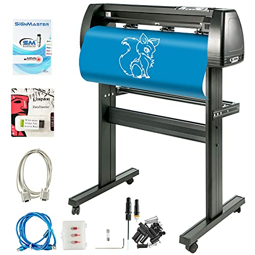 VEVOR Vinyl Schneideplotter 720 mm Vinyl Cutter Plotter Slogan Cutting Plotter Desktop Machine 28 Inch mit der Software von VEVOR