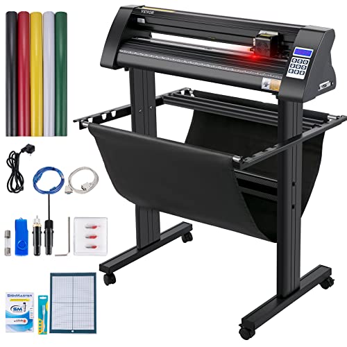 VEVOR Vinyl Schneideplotter Max. Papiereinzug 720 mm, Folienplotter Schneidkraft 500 g, Plotterschneider mit optisches Auge, Signmaster-Software, Schrittmotor, Plotter Halbautomatisch mit Ständer VEVOR Vinyl Schneideplotter Max. Papiereinzug 720 mm, Folienplotter Schneidkraft 500 g, Plotterschneider mit optisches Auge, Signmaster-Software, Schrittmotor, Plotter Halbautomatisch mit Ständer von VEVOR