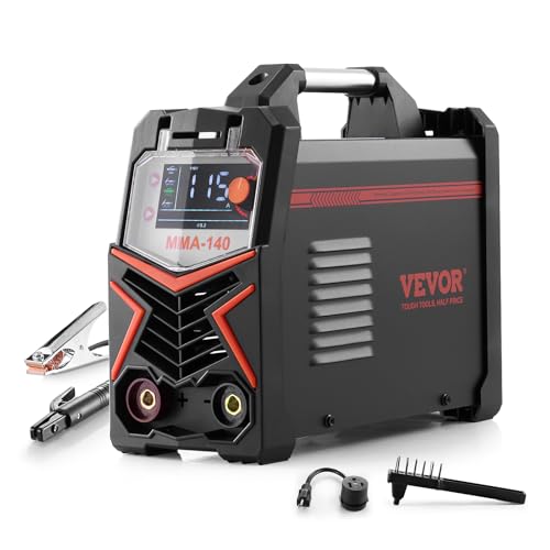 VEVOR WIG-Schweißgerät, 4-in-1-Schweißer (großes LED-Display) – DC-Puls-WIG/DC-Puls-MMA/Lift-WIG/MMA (Stick), Elektroschweißgerät mit synergischer Steuerung, IGBT-Wechselrichter, Heißstart von VEVOR