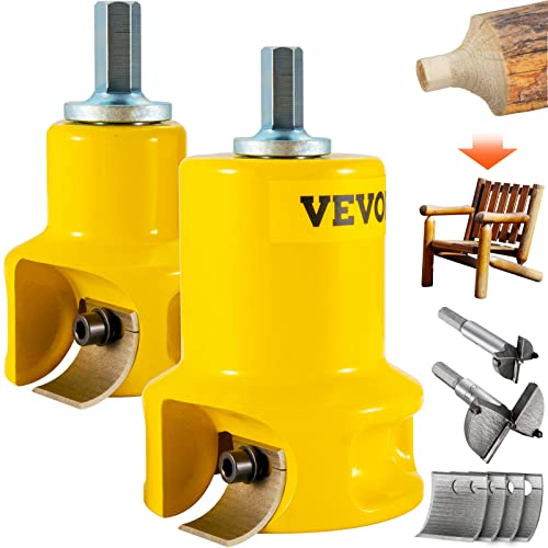 VEVOR Zapfenschneider Forstnerbohrer 25,4 mm & 50,8 mm, 6 Klingen Zapfenschneider Forstner Bit Zapfenschneider Set für Balkenbetten, Balkengeländer, Balkenzäune, Balkentische usw. Forstnerbohrer VEVOR Zapfenschneider Forstnerbohrer 25,4 mm & 50,8 mm, 6 Klingen Zapfenschneider Forstner Bit Zapfenschneider Set für Balkenbetten, Balkengeländer, Balkenzäune, Balkentische usw. Forstnerbohrer von VEVOR