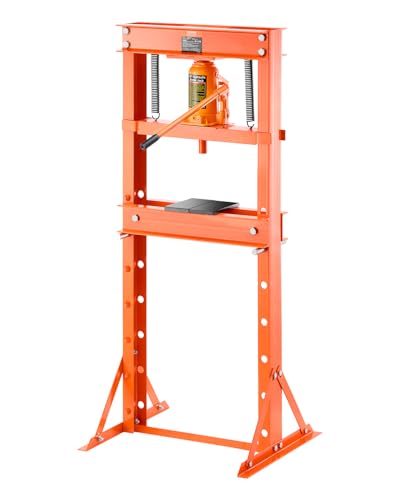 VEVOR hydraulische Werkstattpresse 20 t (H-Rahmen) mit Pressplatte & Dreieckstütze, einstellbare Hydraulikpresse mit Überdruckventil (Max. Zylinderhub 145 mm), zum Biegen & Richten & Stanzen von VEVOR