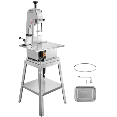VEVOR kommerzielle elektrische Fleischbandsäge Knochenschneidemaschine, 850 W vertikale Knochensäge, 380 x 485 mm Werkbank, Gefrierfleischschneider mit 5 Klingen für Rippchen, Schweinefleisch VEVOR kommerzielle elektrische Fleischbandsäge Knochenschneidemaschine, 850 W vertikale Knochensäge, 380 x 485 mm Werkbank, Gefrierfleischschneider mit 5 Klingen für Rippchen, Schweinefleisch von VEVOR