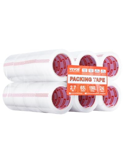 VEVOR transparentes Packband, 76,2 mm Kern, 24er-Set 76,2 mm x 59,436 m Paketklebeband, 0,068 mm dick, strapazierfähiges Klebeband für Umzüge, Lagerung & Verpackung, Versand & Postversand, Büro VEVOR transparentes Packband, 76,2 mm Kern, 24er-Set 76,2 mm x 59,436 m Paketklebeband, 0,068 mm dick, strapazierfähiges Klebeband für Umzüge, Lagerung & Verpackung, Versand & Postversand, Büro von VEVOR