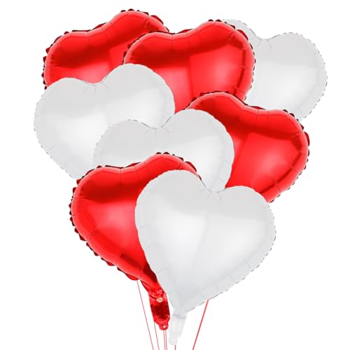 36 PCS Herz Folienballon Geburtstag Dekorationen, VEghee Herz Folienballon Party Geburtstag, Herz Folienballon Geburtstag Deko Balloons Hochzeitsdeko Verlobung Dekoration für Kinder von VEghee