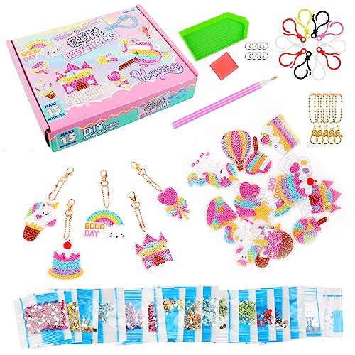 VFANDV Diamond Painting Kinder, 15 Stück Diamond Painting Children's Set DIY Diamond Painting Kinder Mädchen 5D Diamond Painting Key Einhorn Geschenke für Mädchen Geschenk 5-12 Jahre VFANDV Diamond Painting Kinder, 15 Stück Diamond Painting Children's Set DIY Diamond Painting Kinder Mädchen 5D Diamond Painting Key Einhorn Geschenke für Mädchen Geschenk 5-12 Jahre von VFANDV