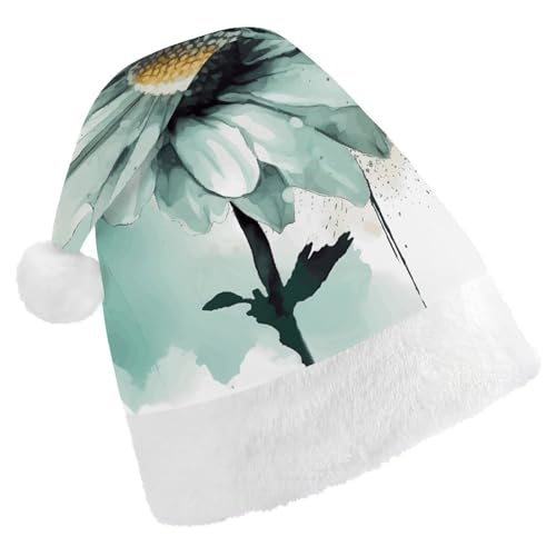 VFMKT Weihnachtsmütze mit Gänseblümchen, Plüsch, extra dick, für Erwachsene, Damen, Herren, Weihnachten, Neujahr, Party, Kopfbedeckung VFMKT Weihnachtsmütze mit Gänseblümchen, Plüsch, extra dick, für Erwachsene, Damen, Herren, Weihnachten, Neujahr, Party, Kopfbedeckung von VFMKT