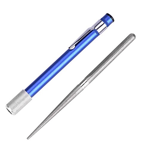 Pen Sharpener Stone, Diamant Schleifstein Taschenmesserschärfer Diamond Sharpener Diamant-Schleifstift Schleifstein im kompakten Stiftformat Diamant Schleifstift Schleifer für Messer Jagd Küchenmesser Pen Sharpener Stone, Diamant Schleifstein Taschenmesserschärfer Diamond Sharpener Diamant-Schleifstift Schleifstein im kompakten Stiftformat Diamant Schleifstift Schleifer für Messer Jagd Küchenmesser von VGEBY