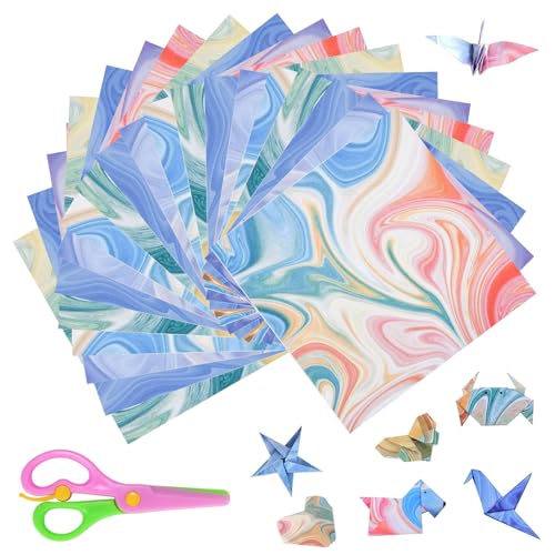 VGECEE 400 Blatt Origami Papier Farbverlauf Doppelseitiges Faltpapier Quadratisch Bastelpapier muster Tonpapier Buntes Farbiges Papier Mit Schere für DIY Bastelprojekte Basteln , 9.5 X 9.5cm VGECEE 400 Blatt Origami Papier Farbverlauf Doppelseitiges Faltpapier Quadratisch Bastelpapier muster Tonpapier Buntes Farbiges Papier Mit Schere für DIY Bastelprojekte Basteln , 9.5 X 9.5cm von VGECEE