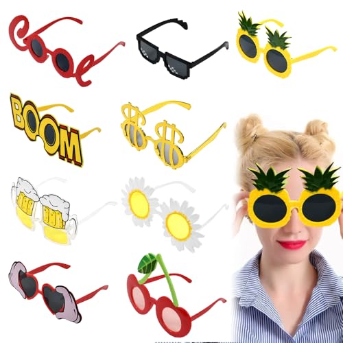 VGECEE Party Lustige Sonnenbrillen Hawaii Partybrillen Funky Brille Sonnenbrillen Lustig Set Party Brille Geburtstag Kostüm Brille Partyzubehör Dekoration für Kinder Erwachsene VGECEE Party Lustige Sonnenbrillen Hawaii Partybrillen Funky Brille Sonnenbrillen Lustig Set Party Brille Geburtstag Kostüm Brille Partyzubehör Dekoration für Kinder Erwachsene von VGECEE