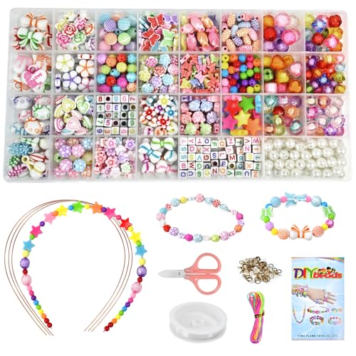 VGECEE Perlen für Armbänder Kinder Perlen Set Zum Auffädeln Armbänder Selber Machen Perlenset Kinder DIY Buchstaben Alphabet Perlen Bunt Armband für DIY Schmuck Halskette Ohrringe Kette VGECEE Perlen für Armbänder Kinder Perlen Set Zum Auffädeln Armbänder Selber Machen Perlenset Kinder DIY Buchstaben Alphabet Perlen Bunt Armband für DIY Schmuck Halskette Ohrringe Kette von VGECEE
