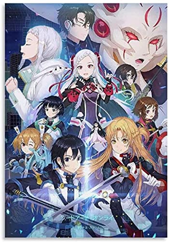 VGJM 5D Diamond Painting Cross Stitch Anime Sword Art Online Art Home Wall Decoration 50x60cm von VGJM
