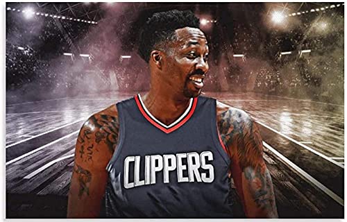 VGJM 5D Diamond Painting Cross Stitch Dwight Howard Basketball Star Art Home Wall Decoration 50x60cm von VGJM