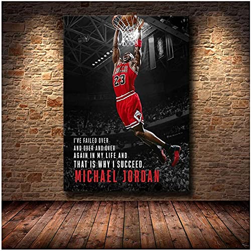 VGJM 5D Diamond Painting Cross Stitch Inspiring Success Motivational Football Art Home Wall Decoration 30x40cm von VGJM