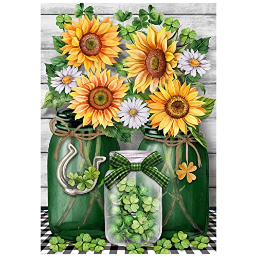 VGJM 5D Flowers Diamond Painting Kits for Adults, DIY Arts Adults Sun St. Patrick's Day Full Drill Spring, White30x40cm von VGJM