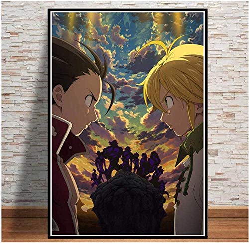 VGJM Adult 5D Diamond Painting Set Adventure Anime Seven Deadly Sins Art Crafts for Home Wall Decoration 40x40cm von VGJM