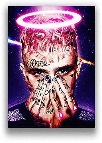 VGJM Adult 5D Diamond Painting Set Lil Peep Rapper Music Singer Star Idol Art Crafts for Home Wall Decoration 30x40cm von VGJM