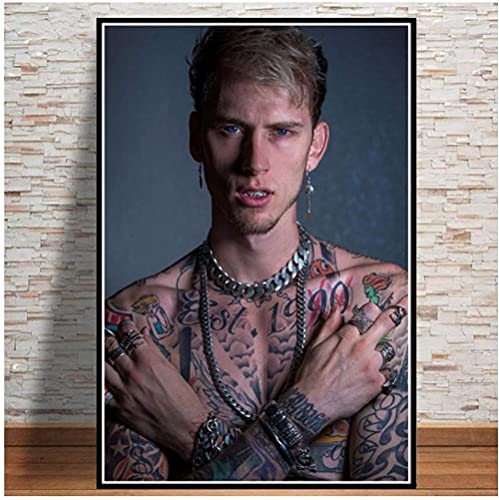 VGJM Adult 5D Diamond Painting Set Machine Gun Kelly Rapper Hip Hop Music Singer Star Art Crafts for Home Wall Decoration 50x60cm von VGJM