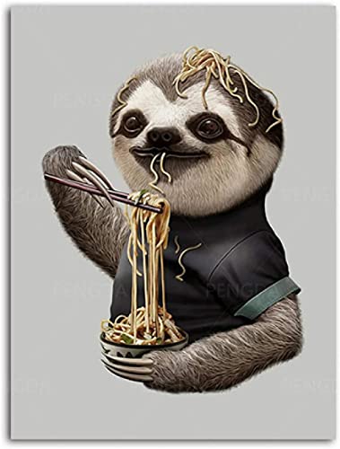 VGJM Adult 5D Diamond Painting Set Sloth Exquisite Animal Simple Art Art Crafts for Home Wall Decoration 40x50cm von VGJM