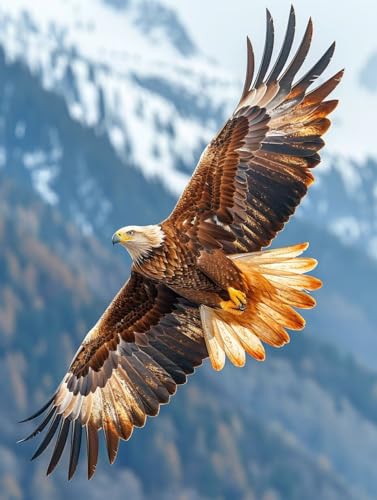 VGJM Animal Diamond Art Kits Adults, Bird 5D Diamond Painting for Beginners, DIY circle Full Drill Crystal Art Kits, Crystal Cross Stitch Embroidery Crafts, for Home Wall Decor, Gifts P-50x60cm von VGJM