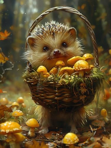 VGJM Animal Diamond Art Kits Adults, Plant 5D Diamond Painting for Beginners, DIY circle Full Drill Crystal Art Kits, Crystal Cross Stitch Embroidery Crafts, for Home Wall Decor, Gifts -40x40cm von VGJM