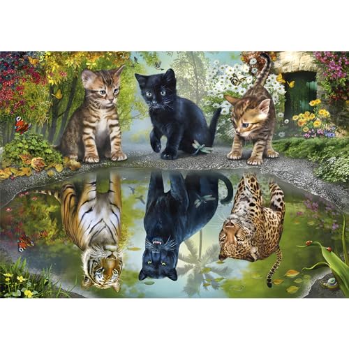 VGJM DIY Diamond Painting Kits, Dream Big Animals Diamond Art Kit for Adults, 5D Gem Painting Art Kits with Round Diamond for Home Wall Decor 40x40cm von VGJM