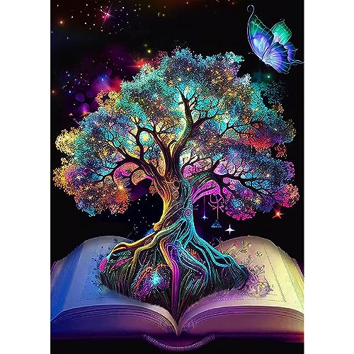 VGJM Diamond Painting Kits, DIY Fantastic Tree of Life Diamond Art Kits for Adults Beginner, 5D Gem Art Painting Kit with Round Diamonds Picture Crafts for Wall Decor Gifts40x40cm von VGJM