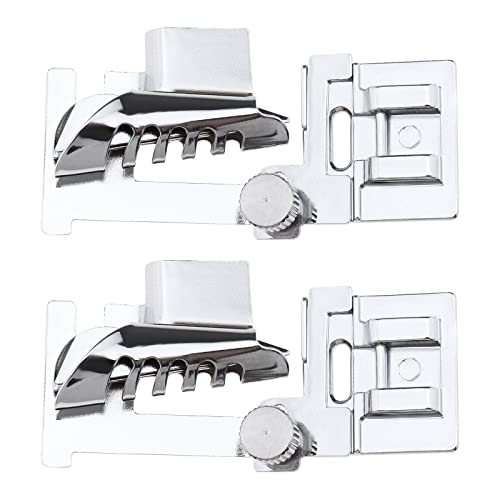 VGOL 2 Stück Nähmaschinen-Nähfüße Binder Fuß Verstellbares Metallband Schrägband Stoff Bindung Binder Fuß für die meisten niedrigen Schaft Snap-On Haushaltsnähmaschinen VGOL 2 Stück Nähmaschinen-Nähfüße Binder Fuß Verstellbares Metallband Schrägband Stoff Bindung Binder Fuß für die meisten niedrigen Schaft Snap-On Haushaltsnähmaschinen von VGOL