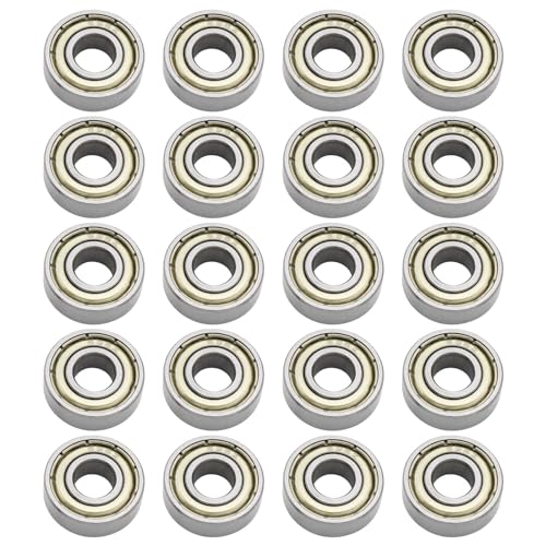 VGOL 20 Stück 696ZZ Kugellager Multifunktionales Doppelt Geschirmtes Rillenkugellager für Kleine Maschinen/Bürogeräte 6 mm X 15 mm X 5 mm VGOL 20 Stück 696ZZ Kugellager Multifunktionales Doppelt Geschirmtes Rillenkugellager für Kleine Maschinen/Bürogeräte 6 mm X 15 mm X 5 mm von VGOL