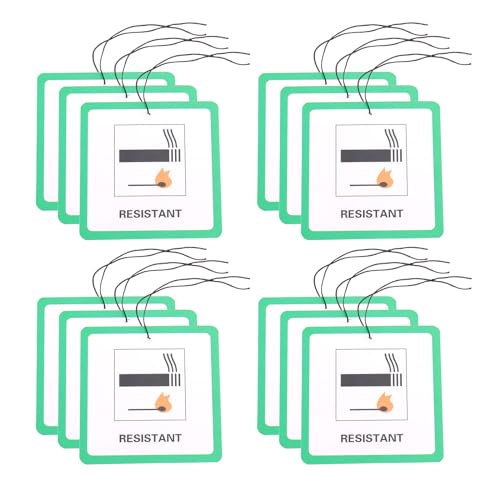 VGOL Brandschutz-Etiketten für Möbel und Stühle mit Schnur, feuerhemmende Etiketten für brennbare Möbel, Haushaltsetiketten, 9 x 9 cm, 50 Stück VGOL Brandschutz-Etiketten für Möbel und Stühle mit Schnur, feuerhemmende Etiketten für brennbare Möbel, Haushaltsetiketten, 9 x 9 cm, 50 Stück von VGOL