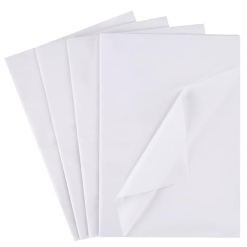 VGOODALL 100 Blatt Weiß Seidenpapier, Tissue Papier 50cm x 35cm Bastelpapier Geschenkpapier für Geburtstagsfeier Babypartys Hochzeit von VGOODALL