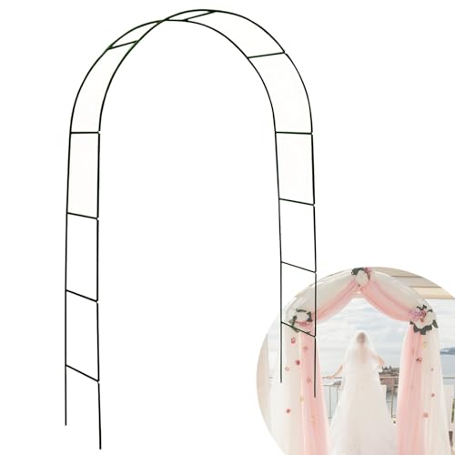 94,4 x 55,1 x 14,9 Zoll Gartenbogen, rekonfigurierbarer und leicht zu montierender Gartenlaubenbogen aus Metall für Hochzeiten, Gartenbogenspalier für verschie von VGVSBG
