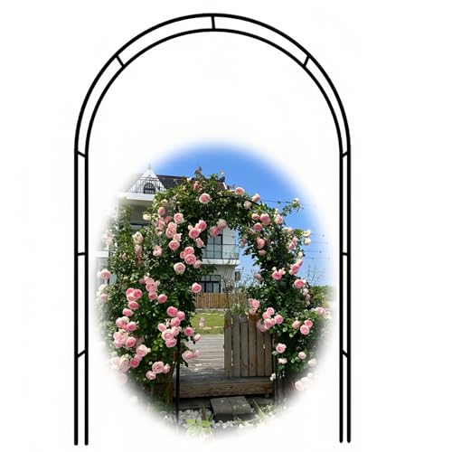 VGVSBG Gartenbogen mit Metallrahmen, traditioneller dekorativer Torbogen für Wege/Eingänge, 94,4 x 55,1 x 14,9 Zoll, Gartenlaubenbogen für Rosen, Kletterpflanzen, Stü von VGVSBG