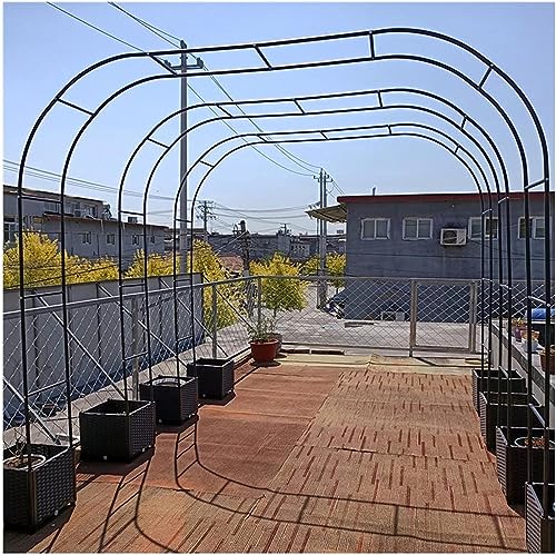 VGVSBG Großer Gartenbogen, extra breiter 300/350 cm Gartenlauben-Torbogen, Rosenbogen für Rosen, Kletterpflanzen-Unterstützung, Hochzeitsbogen, extra hoher Pergola-Sp von VGVSBG