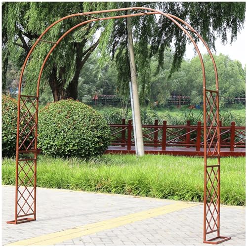 VGVSBG H 270 cm Gartenbogen-Gartenlaube, Spalier für Außenbereich, Hof, Kletterpflanzen, Stabiler Rosenbogen-Metallrahmen für Hochzeitsdekoration, wetterbeständig, BRE von VGVSBG