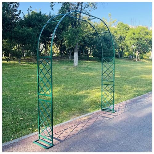 VGVSBG H 270 cm Hochzeitsbogen, Stabiler Gartenlauben-Metallrahmen, Rankgitter, Rosenlauben-Torbogen zum Klettern von Rosenranken, Rasen, Innenhof, Terrasse, wetterbe von VGVSBG