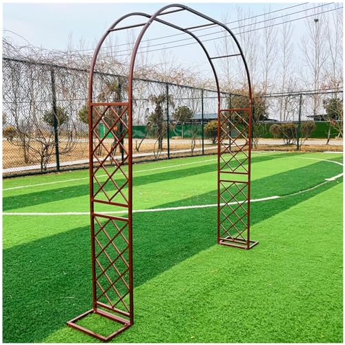 VGVSBG H 270 cm Hochzeitsbogen, Stabiler Gartenlauben-Metallrahmen, Rankgitter, Rosenlauben-Torbogen zum Klettern von Rosenranken, Rasen, Innenhof, Terrasse, wetterbe von VGVSBG